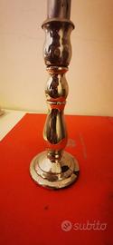 candelabbro portacandela  in vetro  profumo 1960