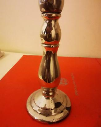 candelabbro portacandela  in vetro  profumo 1960