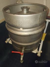 Fusto in acciao con rubinetto litri 30