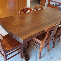 Tavolo in arte povera allungabile