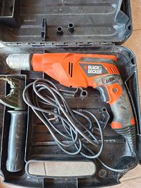 Trapano a percussione Black+Decker con Valigetta 