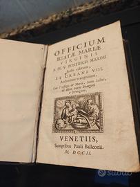 Libro Antico Originale 1702 Venezia