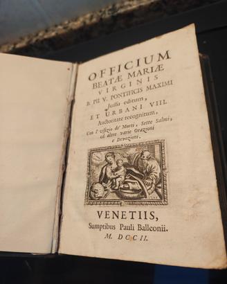 Libro Antico Originale 1702 Venezia