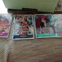 lotto carte one piece card game op01  op02 starte