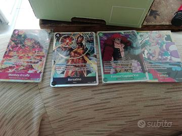 lotto carte one piece card game op01  op02 starte