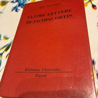Libro Ultime lettere di Jacopo Ortis