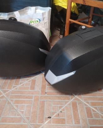 tris valigie per moto  