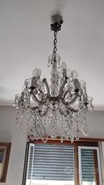 lampadario antichi di cristallo 