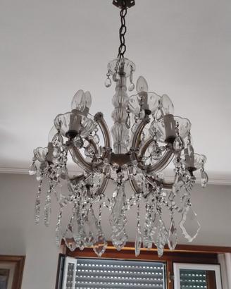 lampadario antichi di cristallo 