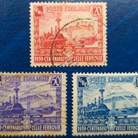 REGNO 1939 Centenario delle ferrovie italiane