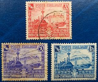 REGNO 1939 Centenario delle ferrovie italiane