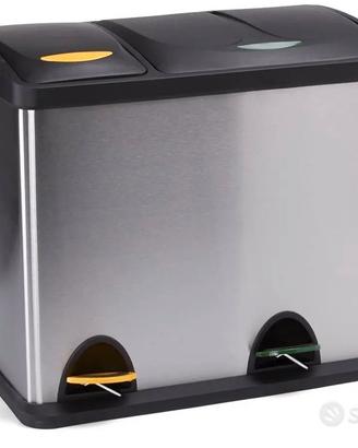 Pattumiera per raccolta differenziata a pedale
