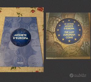 2 folder Bolaffi ultime monete d’Europa in blister