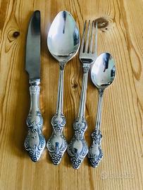 Set posate argento barocco