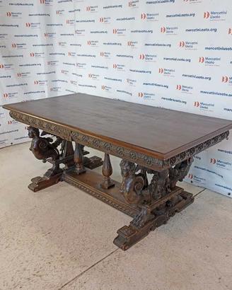 Tavolo Neorinascimento Antico primi 900