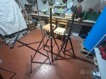 Supporti aste casse, tastiera, microfono