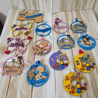 Stock 14 Pendenti Nascita in legno