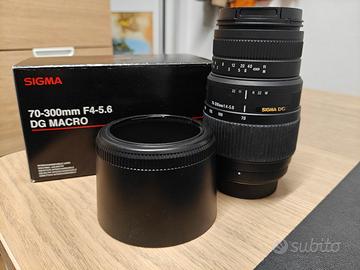 Obiettivo SIGMA DG 70-300 F4-5.6 MACRO per Nikon