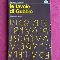 Le tavole di Gubbio Devoto edizione Sansoni