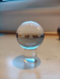 Volto firmato artista Orup e vetreria Johansfors