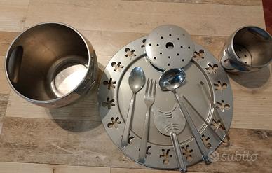 SET ALESSI 18/10 ORIGINALE PER IL GHIACCIO VINTAGE
