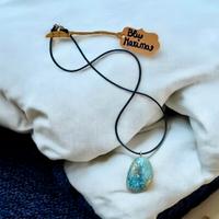 Collana con Pietra Naturale Minerale “Blu Marina”
