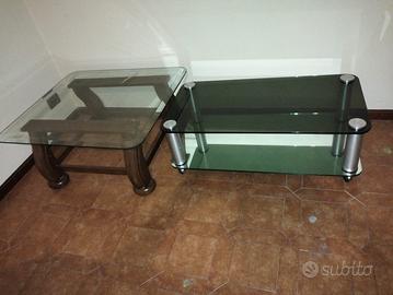 Tavolini in vetro