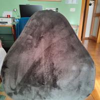 2 Cuscini schienali rivestiti di velluto nero