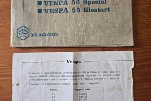 Libretti uso manutenzione vespa 50 Special 4M