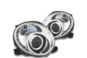 FARI FIAT 500 07-15 LUCE DIURNA TFL FONDO CROMATO