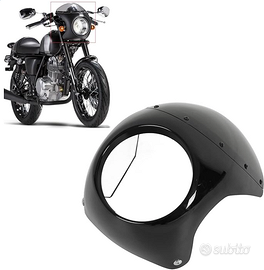 Cupolino moto cafe racer per faro tondo universale