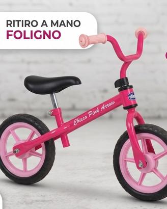Bicicletta Senza Pedali Chicco Pink Arrow
