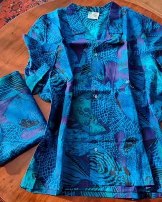 Camicia mare “Pineapple studio” e pareo coordinato