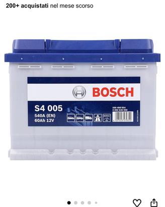 BATTERIA BOSCH 60Ah 12V
