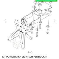 portatarga Light Tech Ducati Supersport 950S 21-22