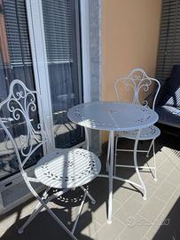 set tavolino con sedie