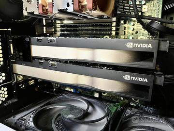 2 x Nvidia RTX A5000 24 GB GDDR6 + NVLink 2-Slot B