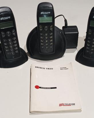 Set di 3 telefoni cordless TELECOM IBISCO TRIO