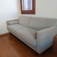 Divano trasformabile 2/3 posti in velluto a coste