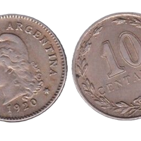 MONETA ARGENTINA 10 CENTAVOS 1920 - COD C11