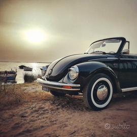 maggiolone maggiolino cabrio epoca nero 1974 