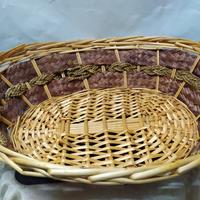 Coppia di cesti in vimini