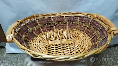 Coppia di cesti in vimini