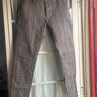 Pantalone classico a quadri andrea falco M 48