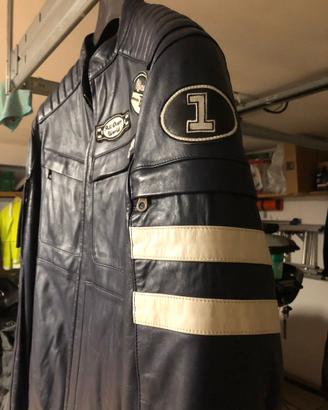 giubbino moto in pelle