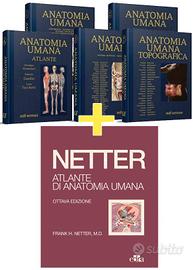 Anastasi Anatomia Umana  2021+ Atlante + Netter