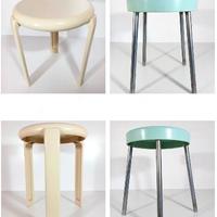 Coppia Sgabelli anni 70 Carrara e Matta