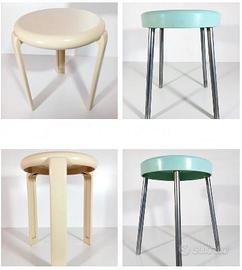 Coppia Sgabelli anni 70 Carrara e Matta