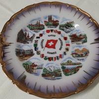 VECCHIO PIATTO PORCELLANA / CERAMICA SVIZZERA  