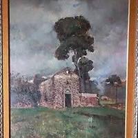 Federico variopinto olio su tavola ischia